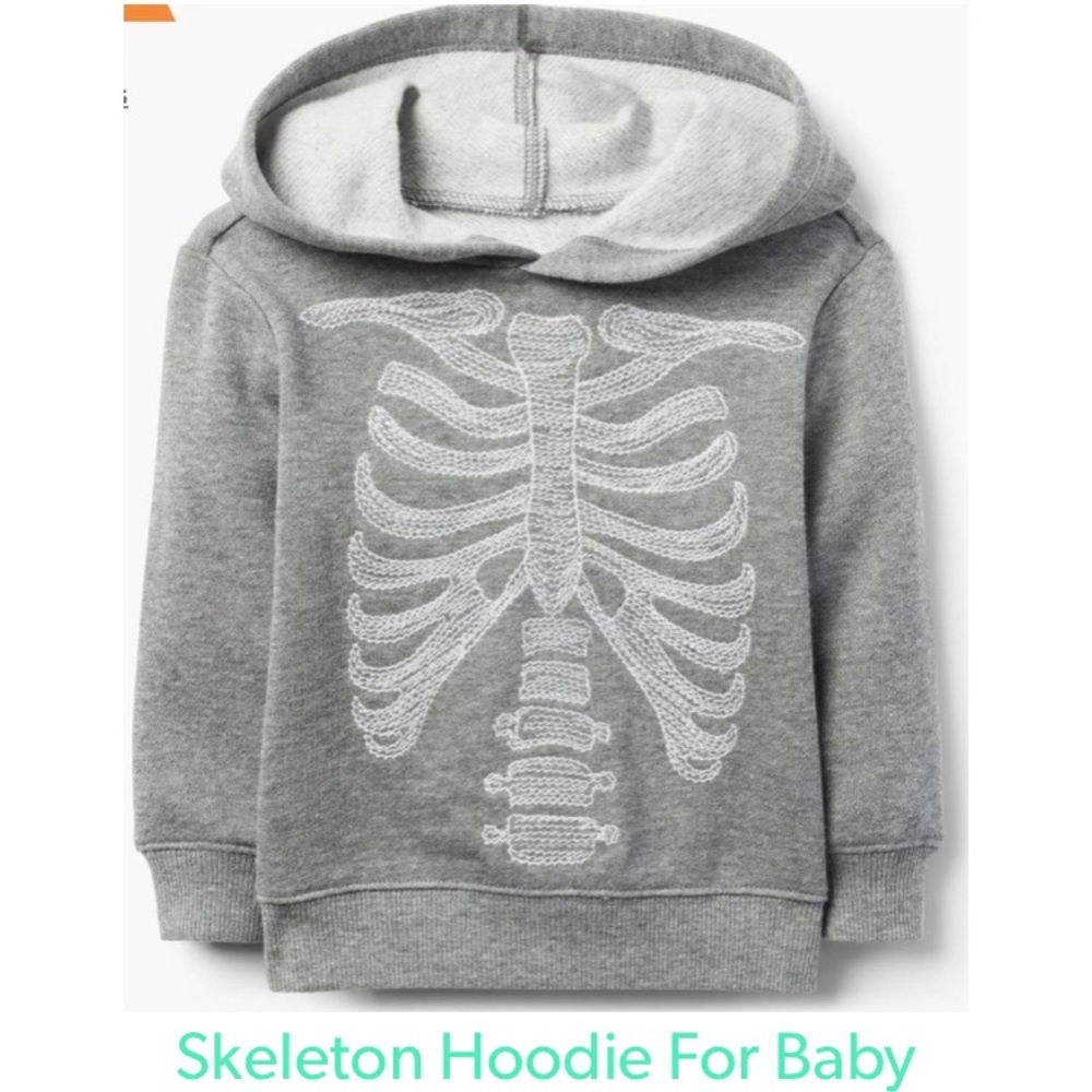 Gymboree Stitched GlowinDark Hoodie Halloween 🎃